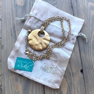 Rivka Friedman 18k Gold Clad Pendant Necklace 21”